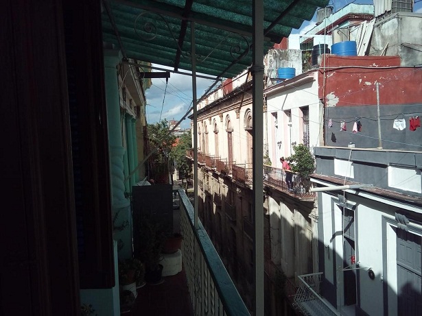 'View from the balcony' Casas particulares are an alternative to hotels in Cuba.